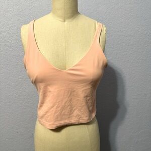 Lululemon Align Nulu Buttery-Soft Pink Shelf Bra Cropped Tank